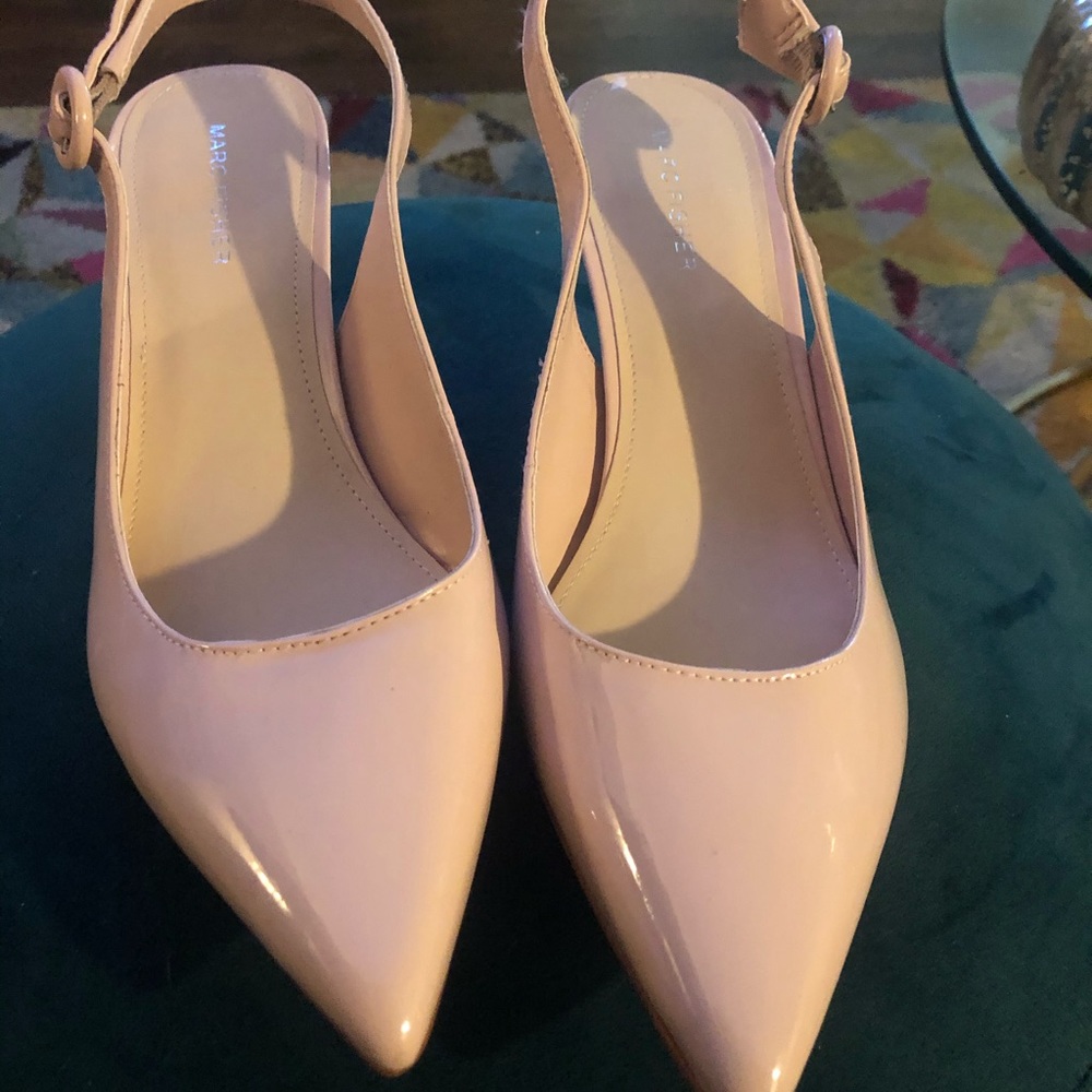 Marc Fisher Pink Sling Back Kitten Heel